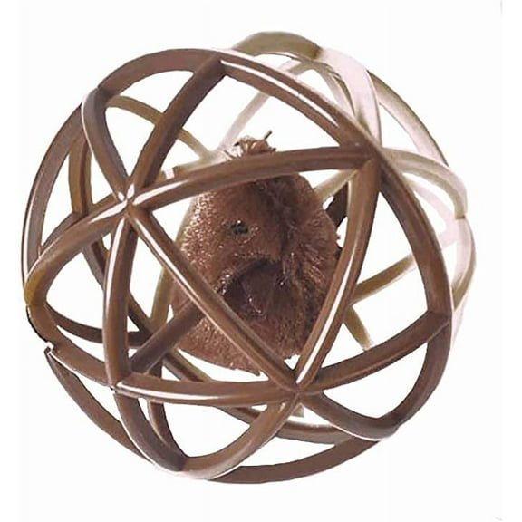 Cat Toy Ball，Cat Mouse Ball Cage Cat Mouse Toy Cat Interactive Toy Squeak Mouse cat Toy,Cat Mouse Ball Toy