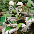thumbnail image 5 of PURELY- Skeleton Fishing Statue Garden Resin Sculpture Halloween Home Landscape Decor, 5 of 6