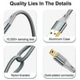 thumbnail image 4 of Mini USB Cable USB 2.0 High Speed Cable Type A to Mini B Data Charging Cable 2.4 A Compatible with Digital Camera, Hero, 4 of 5