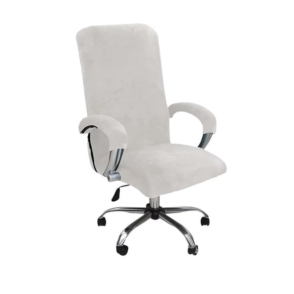EcoNesxp 12 Inch Eco Ancheng Velvet Office Chair Cover with Armrest Cover Stretch Computer Desk Chair Cover Universal Boss Swivel Chair Cover Gaming Chair Cover
