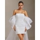 thumbnail image 1 of Vestido de novia Winmy desmontable con mangas de mariposa sin tirantes, 1 of 6