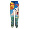 thumbnail image 3 of Phineas And Ferb Women's Jogger Track Pants Print Drawstring Lounge Sweatpants Casual Trousers for Yoga, Workout S, 3 of 7