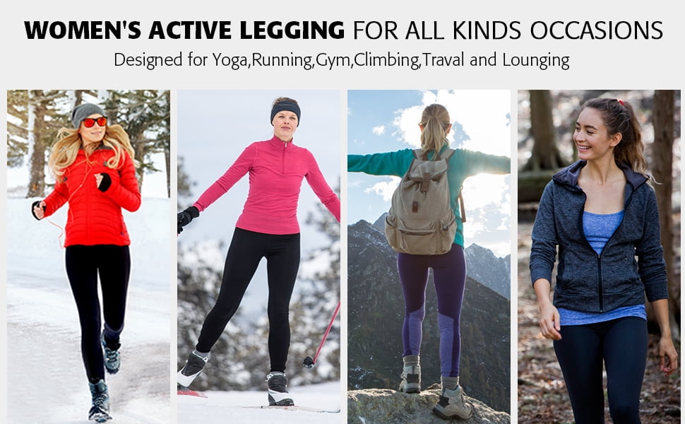 Women Fleece Lined Leggings with 