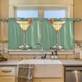 thumbnail image 2 of Yayeee Kitchen Curtains Set of 2 Light Filtering 57"x36" Over Sink Window Panels, Lemon Glass, 2 of 7