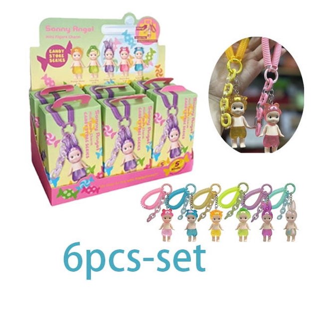 Caja ciega de Sonny Angel, figuras de anime de animales, adornos, muñecos, abanicos, adornos de escritorio para coche, regalo de Navidad