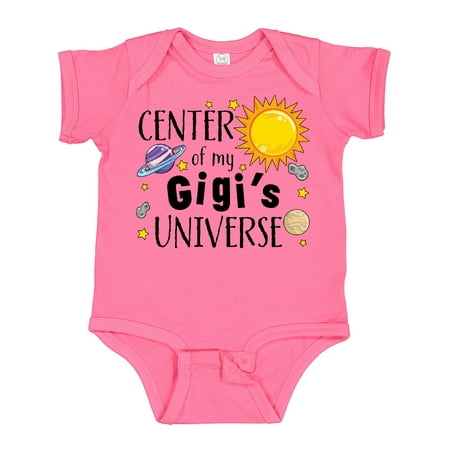 

Inktastic Center of My Gigi s Universe Gift Baby Boy or Baby Girl Bodysuit