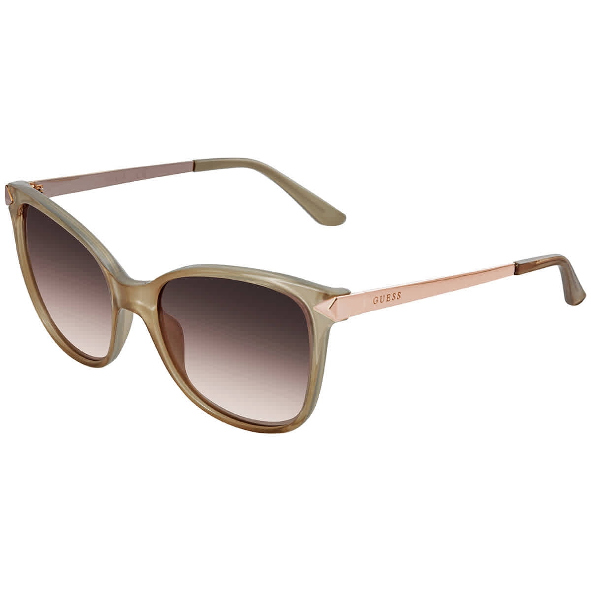 Beige Square Sunglasses Guess Women's GU765757F56 Malaysia