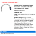 thumbnail image 2 of Engine Coolant Temperature Sensor Connector - Compatible with 1988 - 1989 Chrysler Fifth Avenue, 2 of 2