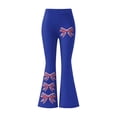 thumbnail image 7 of Levmjia Women Flared Pants Casual Printed Yoga Pants High Waist Wide Leg Soft Stretchy Trousers With Pockets Comfortable Workout Running Athletic Wear, 7 of 7