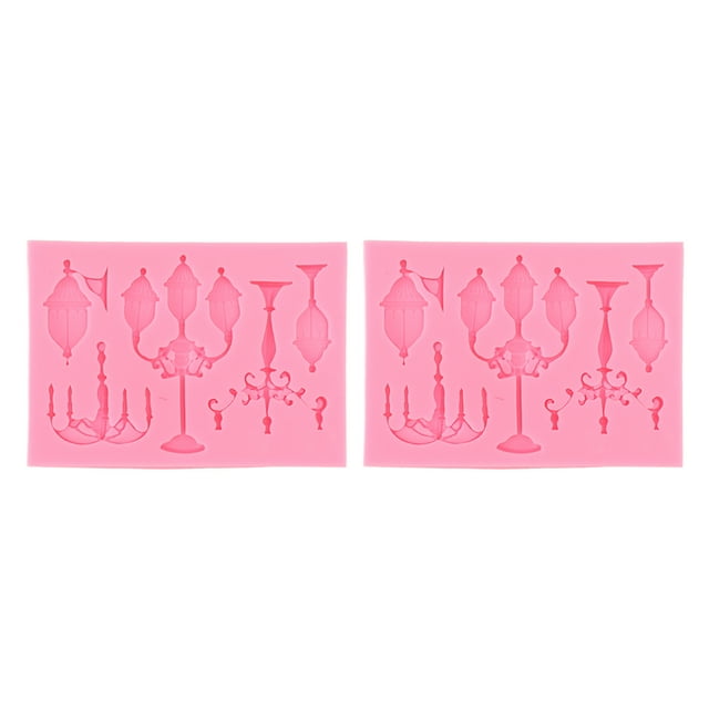 Oubit Fondant Silicone Mold,2PCS Fondant Silicone Mold DIY Cake Decorating Mold Fondant Silicone Mould Custom Engineered