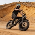 thumbnail image 5 of 20*4.0" Fat Tire Electric Bike,750W Motor,20MPH,Front and Rear Shock Absorbers,LCD Display,Hydraulic Disc Brakes,White, 5 of 6