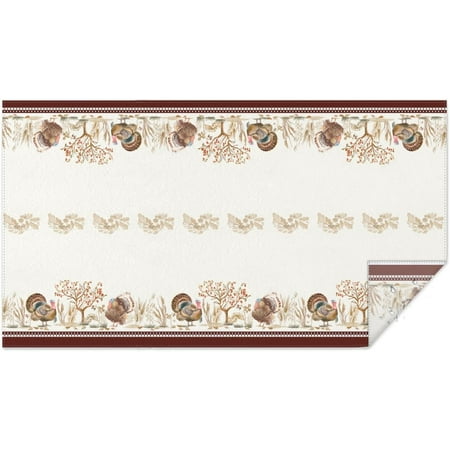 

Rectangle Thanksgiving Tablecloth Fall Table Cloth Rectangular Pumpkin Color Table Cloths for Autumn Home Decor 60x102 inch Tablecloths