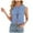 Light Blue, variant on Fanxing Tie Bow Denim Vest for Women Sleeveless Jean Jacket Trendy Slim Fit Waistcoat Summer Outfit Light Blue L