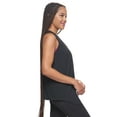 thumbnail image 3 of Expert Brand USA-Made Women's MoCA Cotton Blend Front Tie Tank Top, Black, XL, 3 of 6