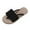 Black, variant on Summer Flip Flops for Women Open Toe Slip On Thong Flat Slides Sandals Summer Casual Women Beach Fashion Slippers Lazy Shoes