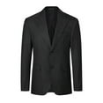 thumbnail image 3 of Cloudstyle Big&Tall Men's Striped Peak Lapel Slim Fit Single Breasted Two-Button Business Casual Blazer - Half-Lined Double Vented Wrinkle Resistant,XS-3XL, 3 of 12