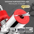 thumbnail image 4 of Lavavajillas Adaptador manguera la lavavajilla Drenaje piso con conector anti-Odor para baño doméstico (camiseta recta), 4 of 9