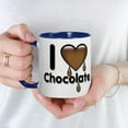 thumbnail image 3 of CafePress - I Love Heart Chocolate Lover Mug - 11 oz Ceramic Mug - Novelty Coffee Tea Cup, 3 of 3