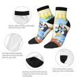 thumbnail image 5 of Silaia Bluey Print Adult Socks,Ankle Athletic Running Socks,Cushioned Breathable Low Cut Sports Tab Socks for Men and Women,Moisture-Wicking Crew Socks, 5 of 7