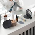 thumbnail image 3 of Mini Round Folding Mirror Portable Pocket Mirror Makeup Mirror for Purse Travel Makeup Mirror for Women Girls Daily Use (4 Pcs Black), 3 of 6