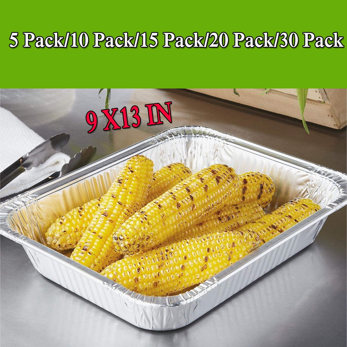Aluminum Pan 9x13 Disposable Foil Baking Pan Steam Table Deep Pan