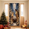 thumbnail image 3 of Nativity Scene Theme Christmas Door Cover 71x35 In, Privacy Door Window Curtains Holiday Door Banners for Front Door, Hanging Porch Banner Sign Photo Background for Indoor Outdoor Party Decoration, 3 of 5