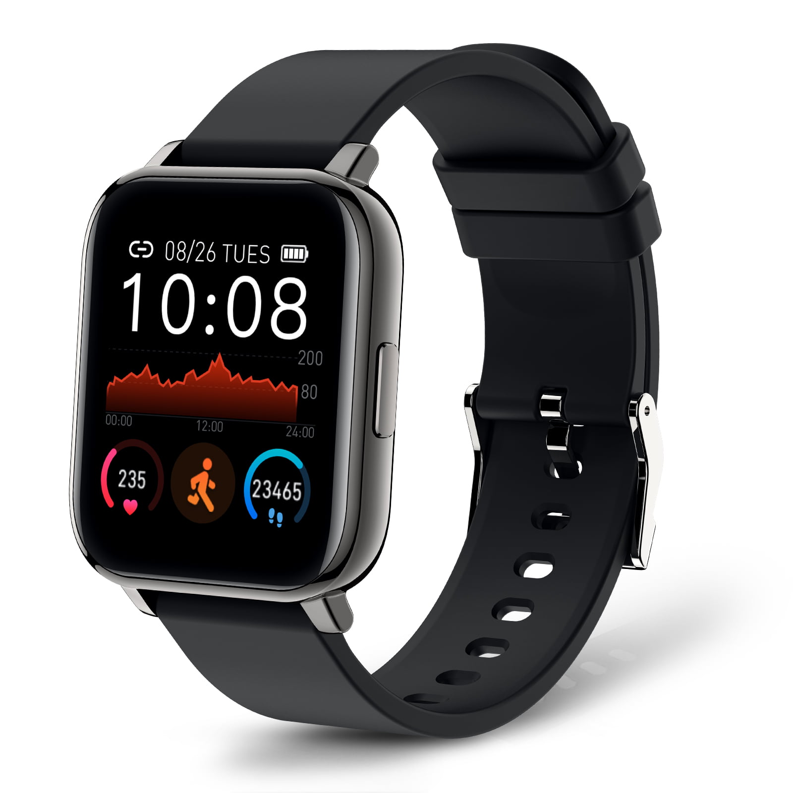 Smart Watch, Bluetooth Smartwatch Touch Screen Wrist Watch, Waterproof