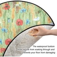 thumbnail image 3 of Watercolor Colorful Floral Christmas Tree Mats Waterproof Tree Skirt, Poppy Chamomile Xmas Tree Stand Tray Mat Floor Protector Pad for Holiday Party Decoration, 28.3", 3 of 6