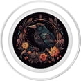 thumbnail image 2 of PopSockets MagSafe PopGrip para iPhone con forma de cuervo y flores, 2 of 5