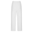 thumbnail image 5 of BLVB Linen Pants for Women Casual Loose Fit Elastic Waist Cotton Blend Wide Leg Palazzo Pants Lounge Trousers, 5 of 6