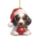 thumbnail image 5 of 6 colgantes con forma de árbol de Navidad, forma de perro, adorno navideño, trineo, libros navideños, adornos acrílicos, regalos para amantes de los libros, adornos navideños, etiqueta acrílica., 5 of 9