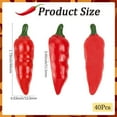 thumbnail image 2 of 1 Set 40Pcs Resin Cabochons Imitation Vegetable Chili Red 44x13.5x11.5mm, 2 of 4