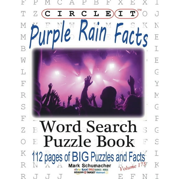 Circle It, Purple Rain Facts, Word Search, Puzzle Book, (Paperback)