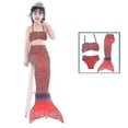 thumbnail image 1 of Cola de sirena para niños para niñas Traje de baño de sirena para nadar Niños Cumpleaños Fiesta en la piscina Regalo V_hh, 1 of 2