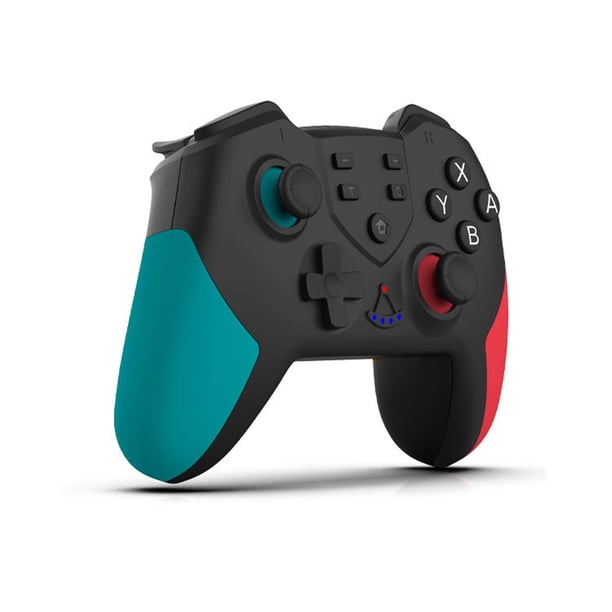 Seitruly Controlador inalámbrico compatible con Bluetooth para PRO para NS Switch Video Game USB Joystick Control Gamepad inalámbrico Videojuegos y accesorios azul rojo