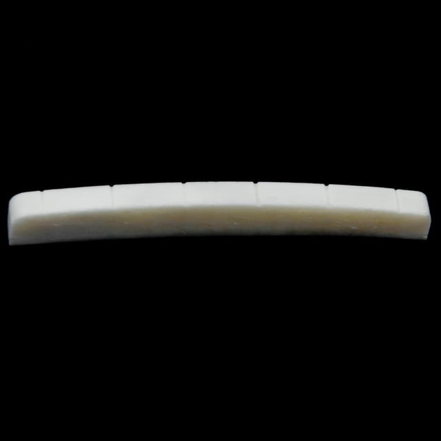 Puente para El de Accesorios para Instrumentos de Guitarra LP E , Nuez de 43x3.2x5mm Hugo Tuerca de hueso de guitarra eléctrica