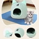 thumbnail image 5 of Casa para gatos resistente al viento, a la intemperie y cálida, ideal para porche, patio y jardín. verde, 5 of 5