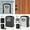 Grey, variant on Key Safe Key Lock Box Wall Mounted Key Safe 4 Digit Combination Password Key Holder Safe Key Box Outdoor Key Box Home Security Storage Lock Box Organizer Case