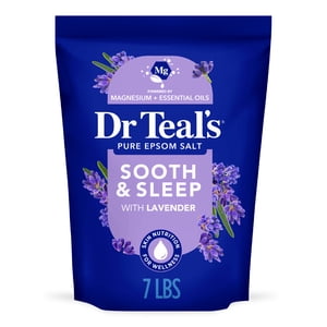 Dr Teal's Soothe & Sleep Epsom Salt Soak, Lavender, 7 lbs