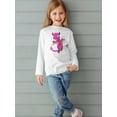 thumbnail image 2 of Cute Pink Dragon Long Sleeve Toddler -Image by Shutterstock,  3 Toddler, 2 of 4