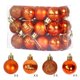 thumbnail image 1 of Conjunto de bolas de árbol de Navidad naranjas, 1 of 3