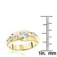 thumbnail image 3 of Unique Mens 14k Solitaire Set 1.5 Ctw Natural Diamond Ring For Him (Yellow Gold Size 11), 3 of 3