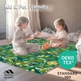 thumbnail image 4 of ODIKA 2'x3' Machine Washable Non-Slip Area Rug, Abstract Botanical Swirls Featuring Intertwined Ferns and Palm Fronds High Traffic Rug, Green, 296409, 4 of 5