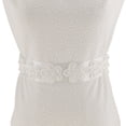 thumbnail image 4 of Vestido De Fiesta De Boda De Marfil Blanco De Moda Vestido De Lentejuelas Flor Cinturón De Novia Cinturón Faja D Zulema Cinturón de novia, 4 of 8