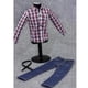 thumbnail image 2 of Conjunto Ropa Baoblaze 1/6 Camisa Blanca Roja Pantalones para 12'' de Acción, 2 of 4