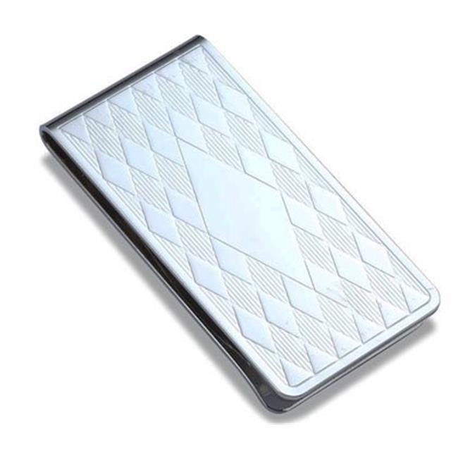 Aeropen International MC-242 King of Spades Epoxy Metal Chrome Plated 2 Sided Money Clip with Black Gift Box