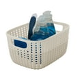 thumbnail image 4 of Simplify 2-Tone Decorative Plastic Small Storage Basket in Ivory, 4 of 7