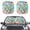 Flower Turtle, variant on Binienty Flower Turtle Windshield Sun Shade Folding Car Window Shades for Front Window Easy to Install Removable and Heat Reflector Windshield Cover Fit Women Men
