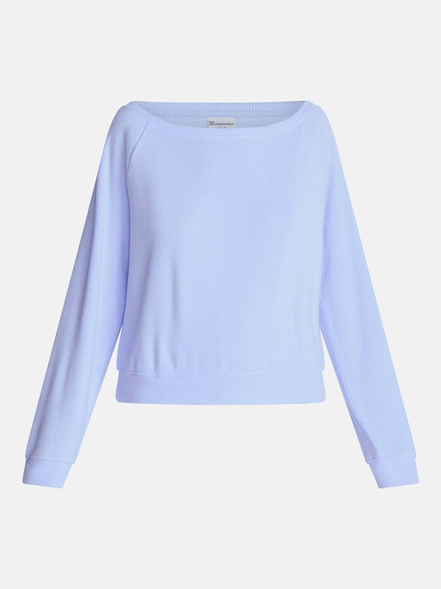 No Boundaries Waffle Knit Sleep Top, Women’s and Women’s Plus XS-2X