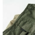 thumbnail image 5 of Yaoyar Men's Outdoor Work Fishing Travel Photo Cargo Vest Jacket Multi Pockets Quick Dry Hiking Vest Loose Vest Mountaineering Tooling Outdoor Vest Jackets Army Green L, 5 of 6